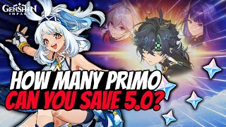 How Many Primogems Can You Save In Patch 50  Genshin Impact [upl. by Nelad]