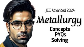 JEE Advanced 2024 I Metallurgy  PYQs and Theory  Mohit Ryan Sir [upl. by Dreda]