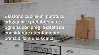 Cucine in muratura idee vantaggi e svantaggi [upl. by Yesdnil]