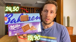 CHOCO BISCUIT DA MILKA vs CHOCO LEIBNIZ DA BAHLSEN  QUAL O MELHOR [upl. by Oimetra]