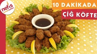 10 Dakikada Etsiz Çiğ Köfte Tarifi  Nefis Yemek Tarifleri [upl. by Ardnaek]