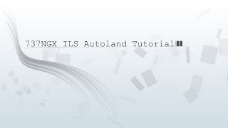 PMDG 737 NGX FULL ILS AUTOLAND TUTORIAL GERMAN HD [upl. by Sorkin]