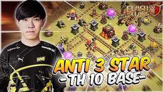 New base  Th10 war base layout Clash of clans [upl. by Newby]