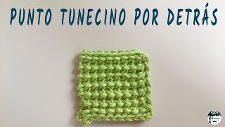 Punto tunecino por detrás  Crochet tunecino [upl. by Freedman]