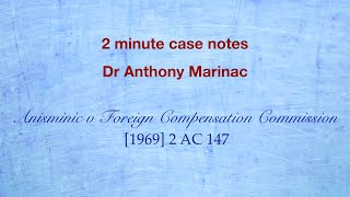 Anisminic v Foreign Compensation Commission Errors of law [upl. by Iliram446]