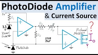 PhotoDiode Amplifier with Op Amp and MOSFET Explained [upl. by Mastic964]