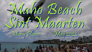 St Martin  May 2024  lots of planes [upl. by Willman]