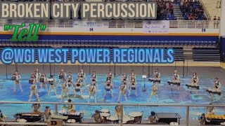 Broken City Percussion  WGI West Power Regionals [upl. by Carlton342]