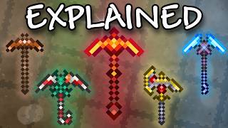 Every Single PICKAXE In Terraria EXPLAINED [upl. by Doreen]