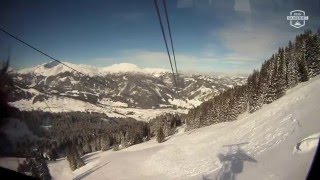 Fahrt mit der Kanzelwandbahn im Skigebiet OberstdorfKleinwalsertal [upl. by Einhapets]