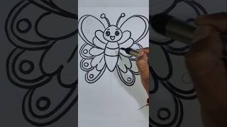 Beutiful Butterfly Drawing drawing art shorts yt ytshorts Subhashis [upl. by Cullin]