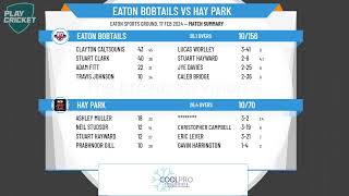 Bunbury amp Districts Cricket Association  Mens 3rd Grade  Round 14  Eaton Bobtails v Hay Park [upl. by Bathesda96]