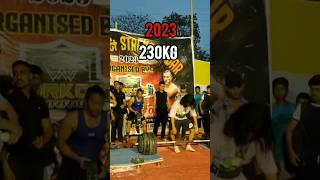 230kg Deadlift in 2023 vs 2024 deadlift viral gym competition [upl. by Nanoc]