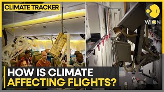 Climate change making turbulence worse  WION Climate Tracker [upl. by Ahselrak185]