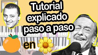 🍊Cómo tocar en Piano el Tango NARANJO en FLOR🍊 Tutorial  PARTITURA  GoyenecheSosa Baglieto [upl. by Brenton]