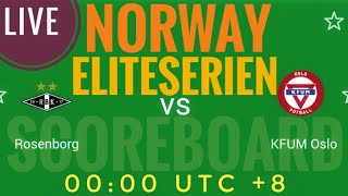 Rosenborg VS KFUM Oslo NORWAY Eliteserien 2024 LIVE SCORE [upl. by Hankins887]