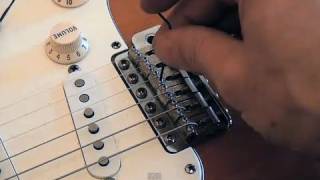 Perfect Stratocaster setup Setting strings height action  fruduacom [upl. by Seuqirdor]