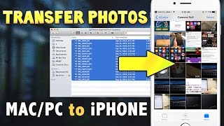 How to Wirelessly Transfer Photos from COMPUTER to iPHONE Without iTunes BEST METHOD 2016 iOS 10 [upl. by Eiramac]