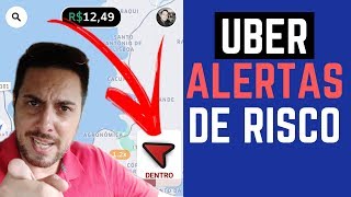 UBER Alerta em Áreas de Risco com Aplicativo Rebu [upl. by Aynatahs]