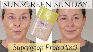 New Supergoop Protectint  Sunscreen Sunday Tinted SPF 50  14 Shades  MineralChemical Hybrid [upl. by Namielus]