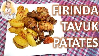 FIRINDA TAVUK BUT PATATESLÄ°  BAGET  NEFÄ°S SOSLU TAVUK YEMEÄÄ°  YEMEK TARÄ°FLERÄ° [upl. by Nonnarb144]