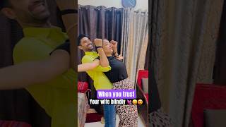 When you trust your wife blindly 💘😝🥶😜 shorts couple bloomingcouple viralvideo comedy asmr [upl. by Killoran]