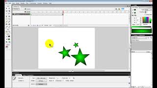 ANIMACIÓN DE FORMAS Y TEXTO EN MACROMEDIA FLASH 8 [upl. by Klarika]