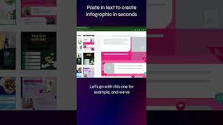 Piktochart AI paste in text to create infographic in seconds [upl. by Arvonio]