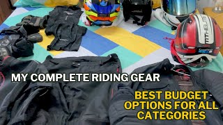 My Motorcycle Riding gear Best budget riding gears for beginners  Watch complete video guide  😎 [upl. by Andromede]