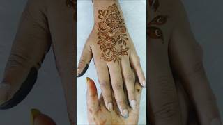 Easy Stylish Back side Mehendi Design  Back hand Design viralvideo mehndi shorts [upl. by Septima]