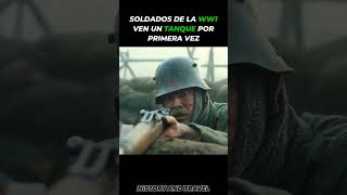 Soldados ven por primera vez un Tanque🪖WW1 ww1 ww2 tank history shorts short war [upl. by Nac]