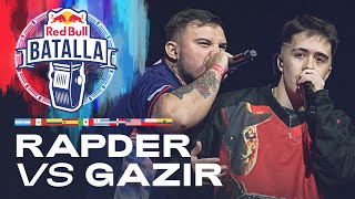 RAPDER vs GAZIR  Semifinal  Red Bull Batalla Internacional 2022 [upl. by Irek406]