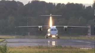 Dornier 328 WindSheared Landing at Airport BernBelp [upl. by Tterag]