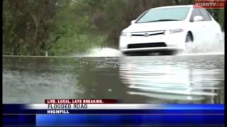 Firefighters pull people to safety after cars left stranded on flooded roads [upl. by Bokaj]