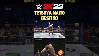 TETSUYA NAITO  DESTINO SOMERSAULT REVERSE DDT  WWE 2K22 [upl. by Ahsakat]