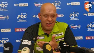 Emotional Michael van Gerwen FIRES BACK after beating Luke Littler quotHe is not unstoppablequot [upl. by Rew664]