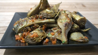 Sautéed Artichokes  Alcachofas Salteadas [upl. by Germann]