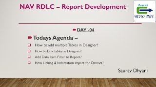 Day 04  How To Develop RDLC Report in Microsoft Dynamics NAV  Link Multiple Tables [upl. by Bloxberg334]