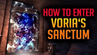 How to enter Vorias Sanctum Secret Door  Unhallowed Grave Dungeon ESO [upl. by Euqinu]