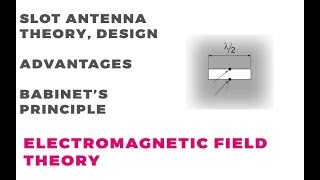 Slot Antenna  Babinets principle  Design Theory and Applications [upl. by Emelun871]