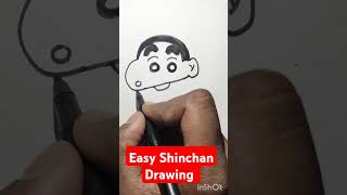 Easy Shinchan Drawing youtubeshorts viralvideo shorts trending reels drawing biggboss8telugu [upl. by Iturk]