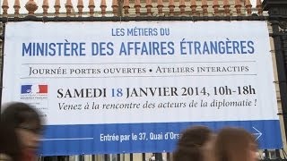 Journée portes ouvertes sur les métiers du ministère des Affaires étrangères 18012014 [upl. by Saihtam]