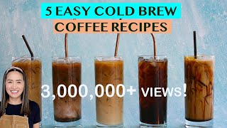 START YOUR OWN COLD BREW COFFEE BUSINESS 5 DELICIOUS ICED COFFEE RECIPES  FOR HOME OR BUSINESS [upl. by Jephthah]