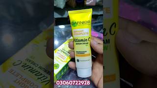 Garnier creamBright complete vitaminc garnierskincare serum sunblock skincare tiktokviral [upl. by Enelrak]