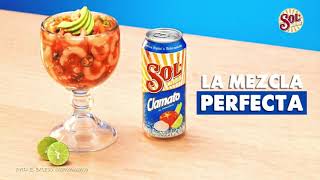 SOL Clamato  Coctel de camarón  La Mezcla Perfecta [upl. by Ezechiel]