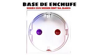 Base de enchufe schuko 250V Niessen Zenit 16 A Blanco distribuido por CABLEPELADO ® [upl. by Nitaj]