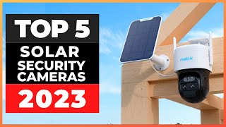 Best Solar Powered Security Cameras 2023 watch before you buy [upl. by Wilfreda]