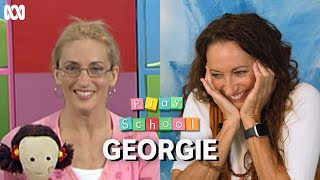 Georgie Parker Watches Her First Play School Episode  Play School  ABC iview [upl. by Cigam149]