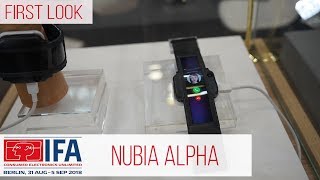 Wearable Smartphone  nubia alpha First Look IFA2018 Deutsch [upl. by Freeman]