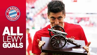 ALL of Robert Lewandowskis Bundesliga Goals 201819 [upl. by Asseret]